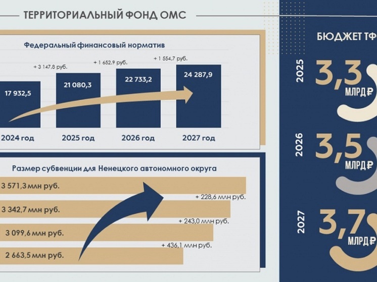 В НАО отметили ежегодный рост объемов финансирования ТФОМС