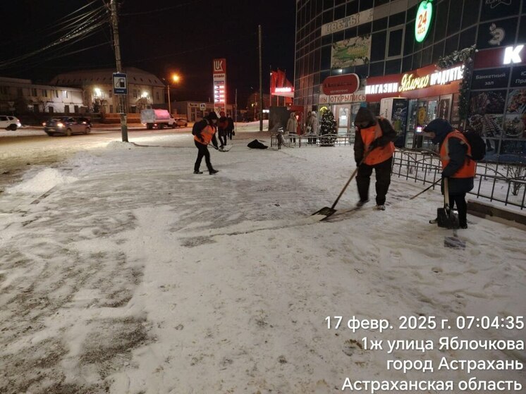 В Астрахани коммунальщики получили «нагоняй» за медленную уборку снега