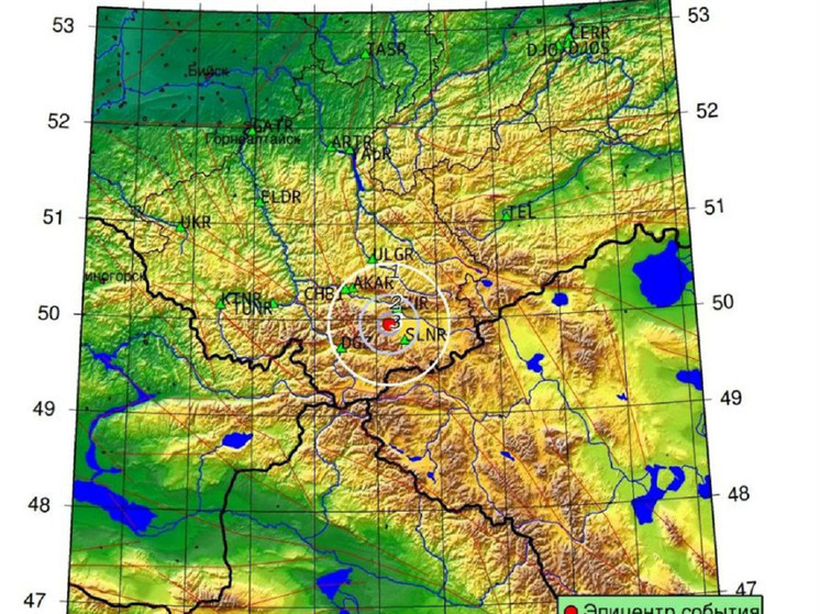 На Алтае произошло еще одно землетрясение