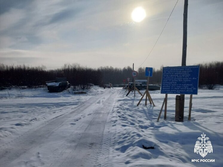 Солнце на лето, зима на мороз — в Костромской области открылась третья ледовая переправа
