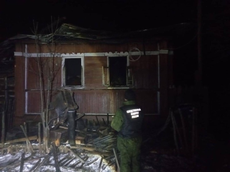 В Порховском районе проводится проверка по факту гибели двух человек на пожаре