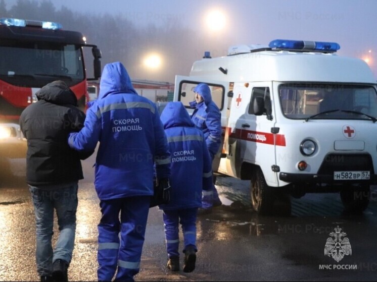 В Орловской области сотрудники МЧС 4 раза за сутки помогали перенести больных в автомобили СМП