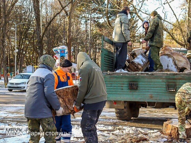 Бойцам СВО из Крыма отправили дрова