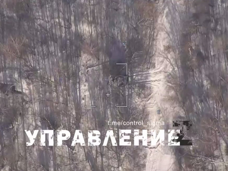 ВС РФ уничтожили на границе Курской области танк «Леопард»