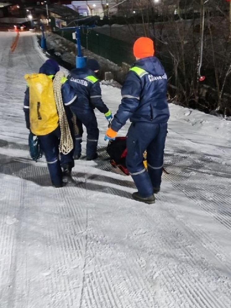 Сноубордист сломал ногу на горнолыжном спуске во Владимире