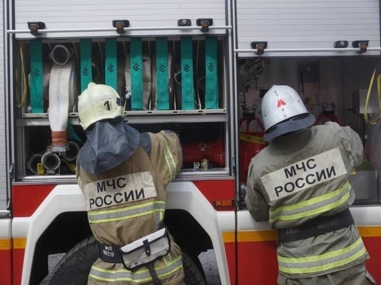 В Ростовской области потушили пожар на 180 квадратных метрах