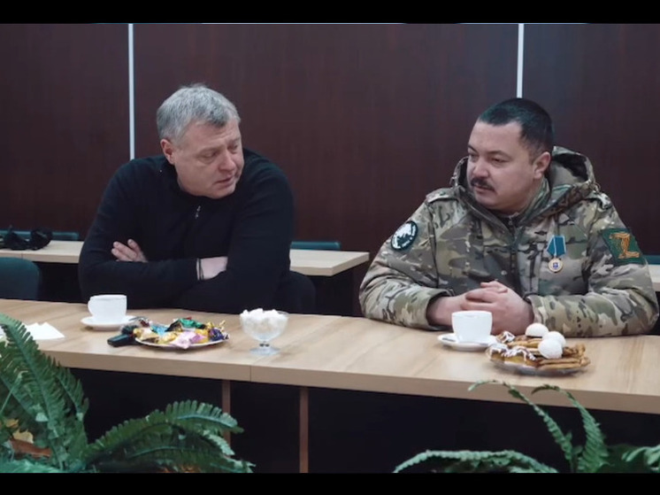 Игорь Бабушкин встретился с астраханским дивизионом в зоне СВО