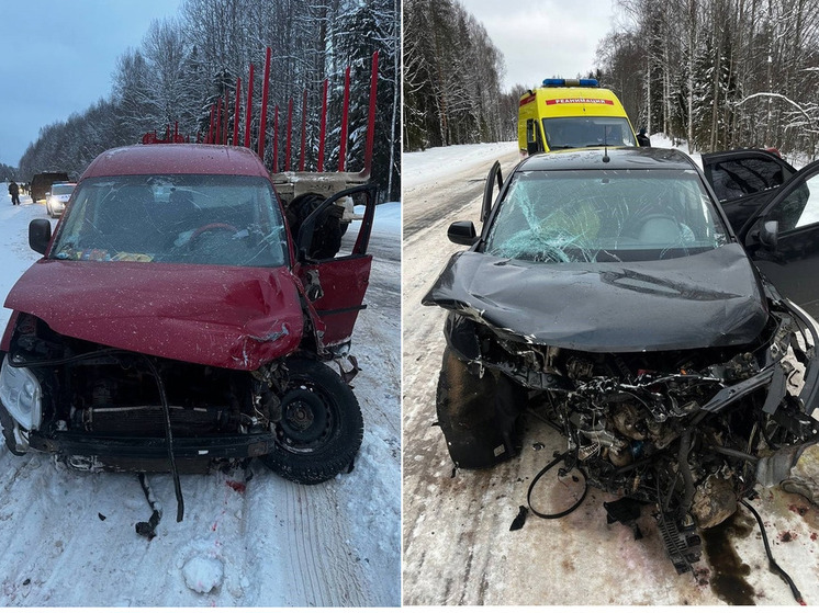 Столкновение на встречке произошло на автодороге в Великоустюгском округе