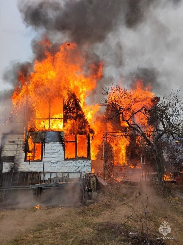 В Обнинске сгорела дача
