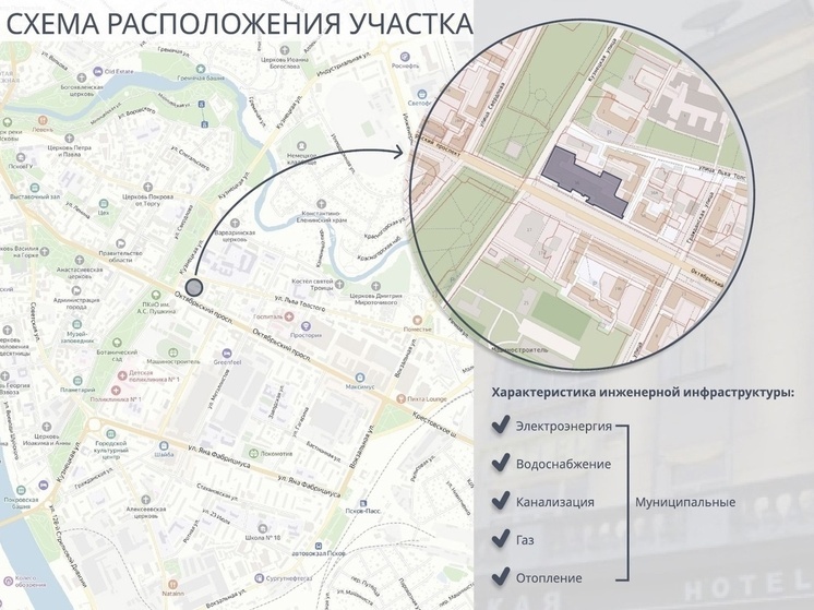 Гостиница «Октябрьская» в Пскове открыта для инвесторов