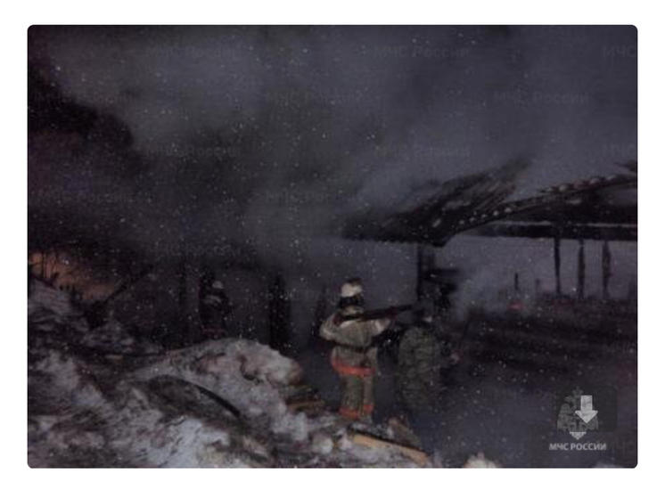 В Вязьме произошло возгорание бани