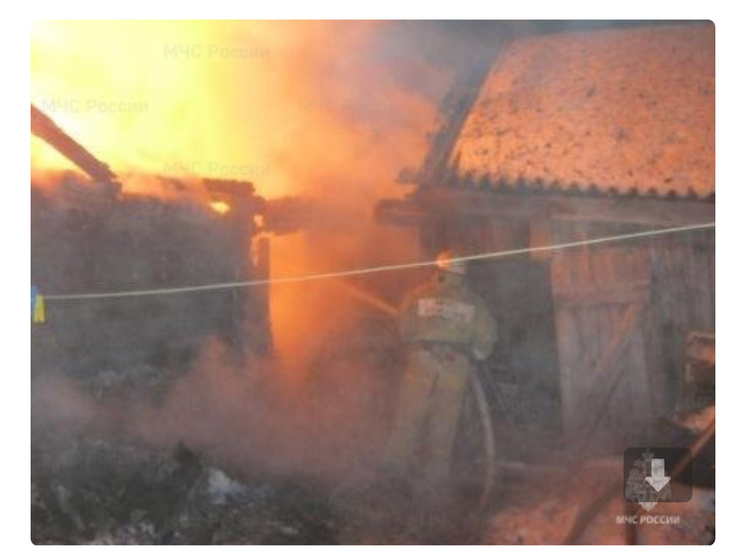 В Десногорске горела баня