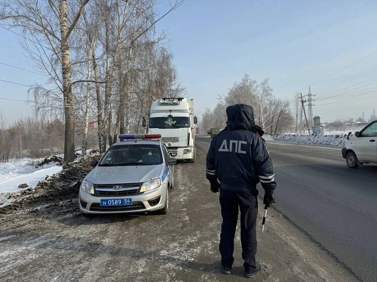 В Новосибирске на штрафстоянку отправили два грузовика