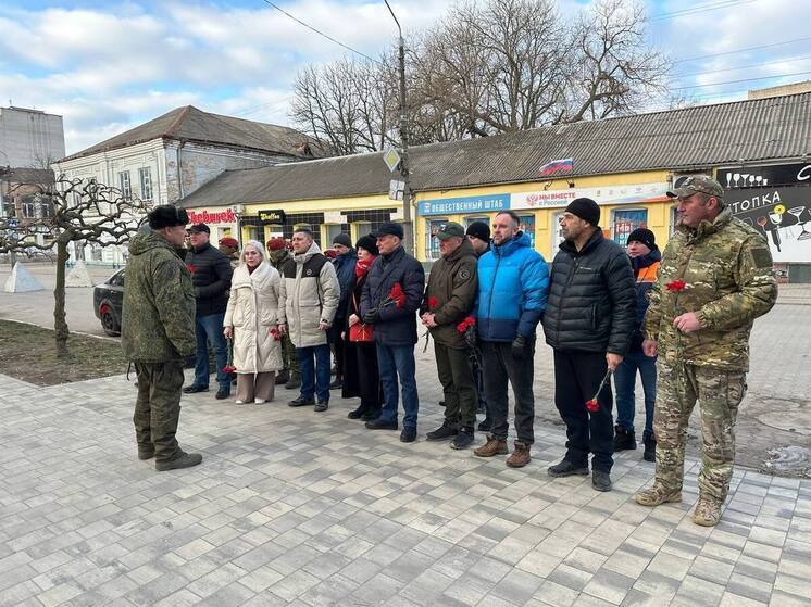 Пензенцы приняли участие в торжествах, состоявшихся в Токмаке в День защитника Отечества