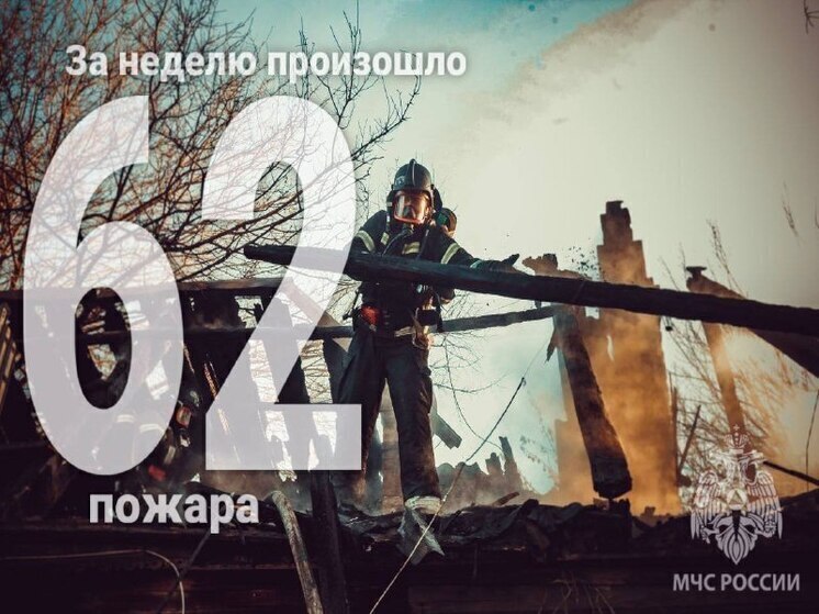 В Астраханской области за неделю один человек погиб в огне и четыре на льду
