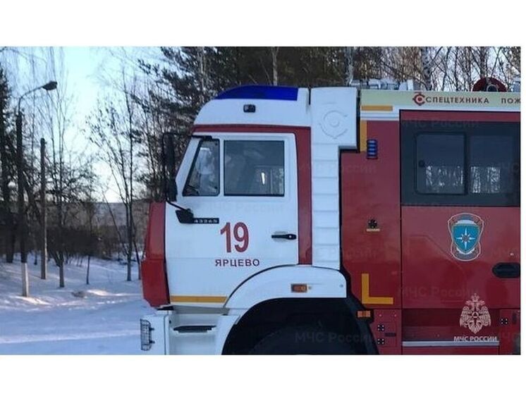 В Ярцеве сгорела частная баня