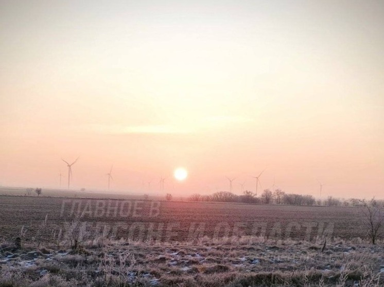 Сегодня днем в Херсонской области от  0 до -3°, без существенных осадков