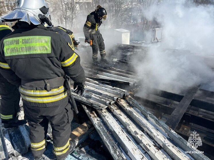 В Новомосковске произошёл пожар на стройке будущего ЖК «Дом на Трудовом»