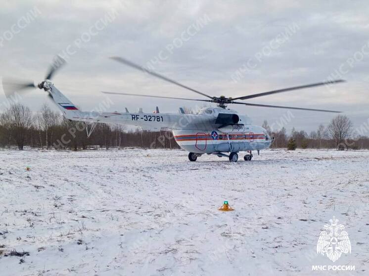 Пациента из области доставили на вертолете в клиническую больницу Твери