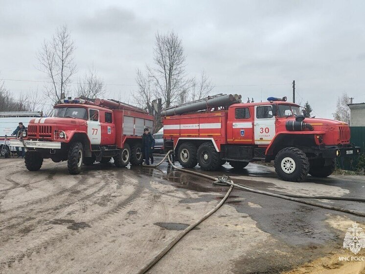 В Узловой пожарные ликвидировали пожар в мусорном контейнере