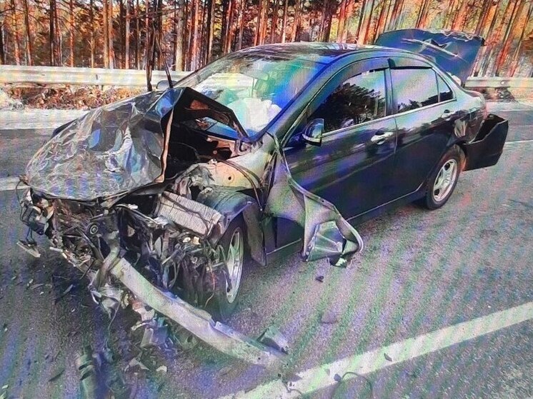 Два ребенка пострадали в лобовом столкновении на трассе в Забайкалье