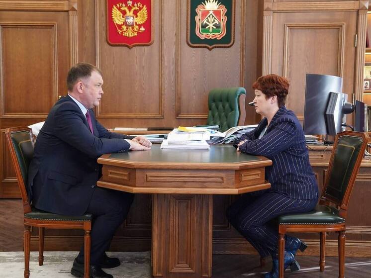 Губернатор Кузбасса встретился с новоиспеченной главой Крапивинского округа
