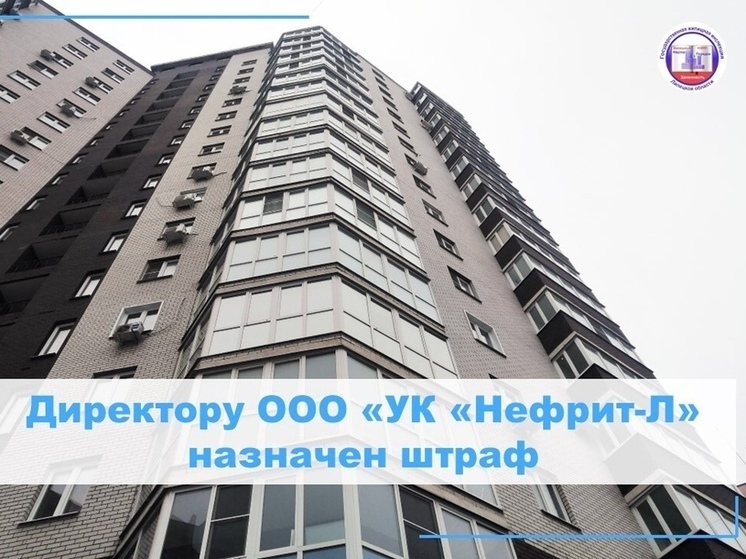 УК в Липецке оштрафовали за плохую работу по двум адресам