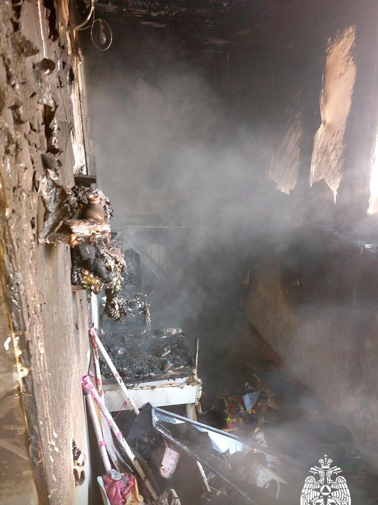 В Томске сгорел балкон в квартире на проспекте Ленина