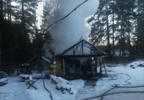Вечером 27 февраля случился пожар в бане на Заречной улице в селе Левоча Хвойнинского округа