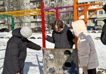 Заместитель главы администрации Великого Новгорода Сергей Андреев и представители Детского общественного совета осмотрели детские площадки рядом с домами №№ 2 и 11 по улице Щусева, а также рядом с домами №№ 120 и 120 корп