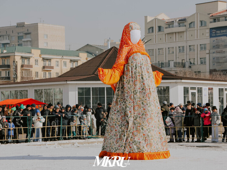 Чучело Масленицы не будут сжигать на площади Ленина в Чите