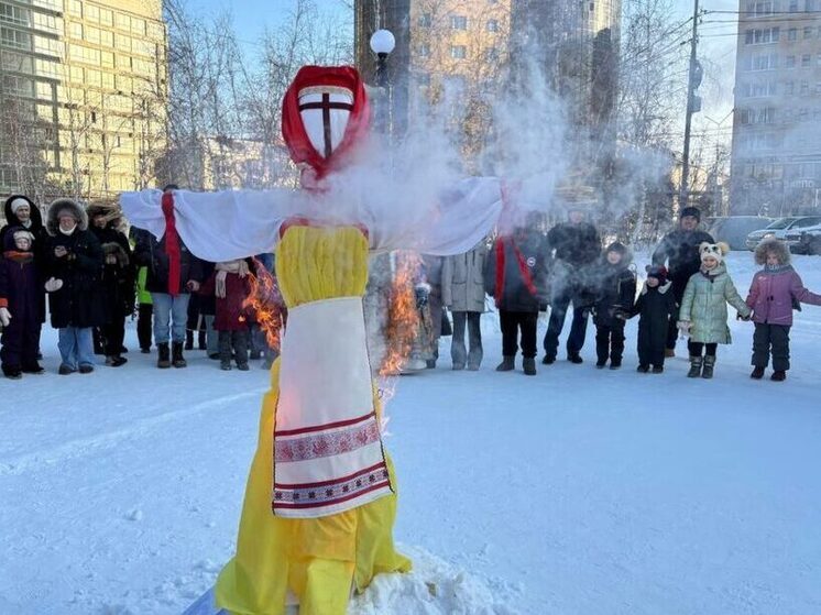 Завершение Масленицы в Якутске стало настоящим праздником для жителей города