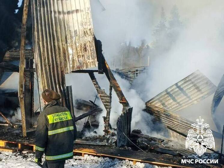 Жилой дом сгорел в Шерегеше