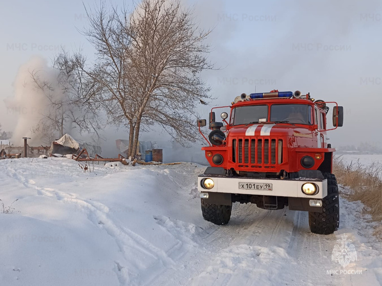 Десять баранов погибли на пожаре в Хакасии