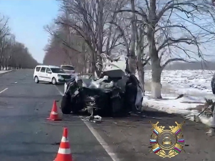 В Гулькевичском районе при столкновении легковушки с КАМАЗом погиб водитель