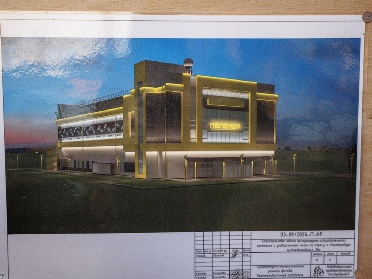 Новый спортивный комплекс на Уралмаше откроют в 2025 году