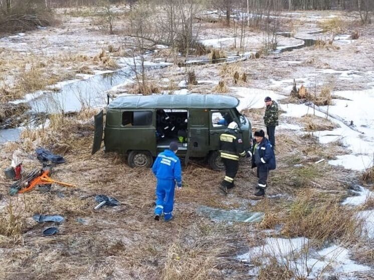 Несколько человек пострадали в людиновской деревне при съезде УАЗика в кювет