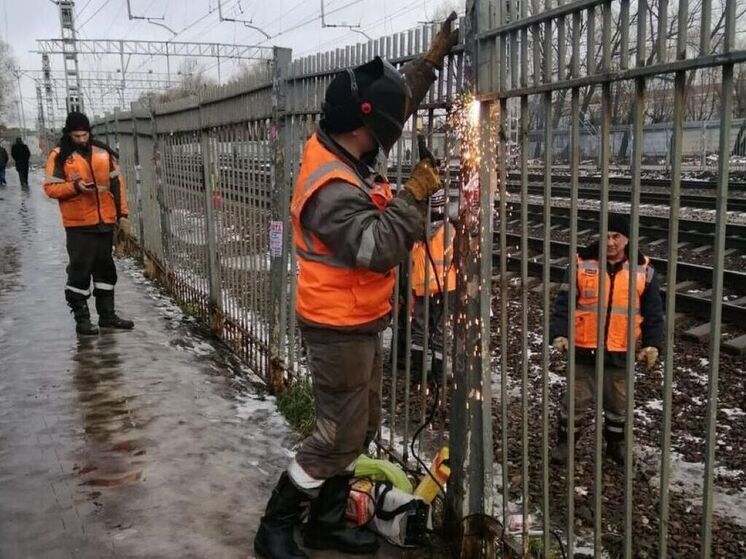 Боле 40 «опасных троп» на ж/д устранили в Подмосковье в этом году