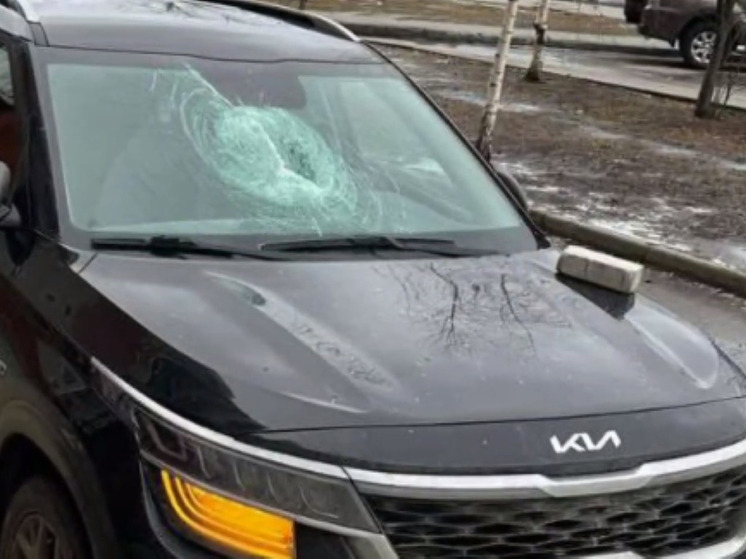 Кирпич и кресло сбросили с высотки на автомобиль в Лобне