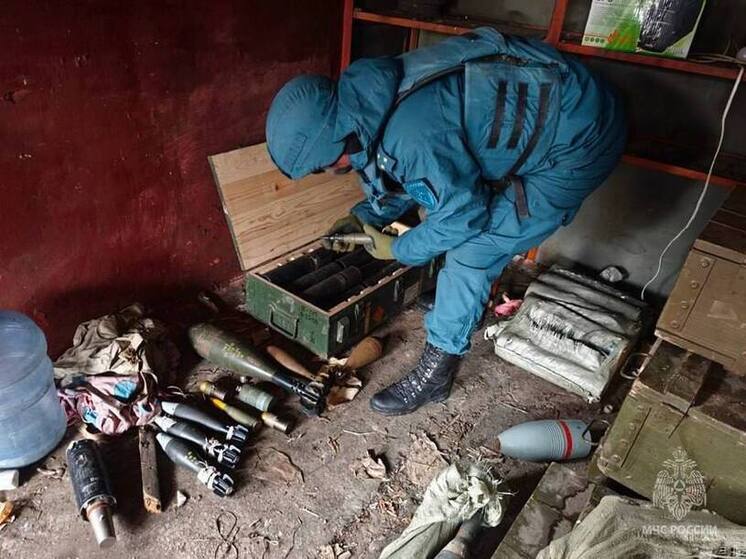 На вновь освобождённых территориях ликвидировали схрон боеприпасов ВСУ