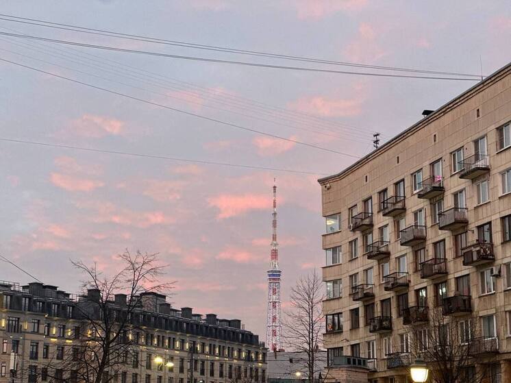 Петербургская телебашня порадует жительниц города подсветкой к 8 Марта