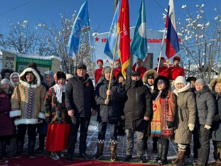 Знамя Победы передано Абыйскому району в рамках республиканской эстафеты