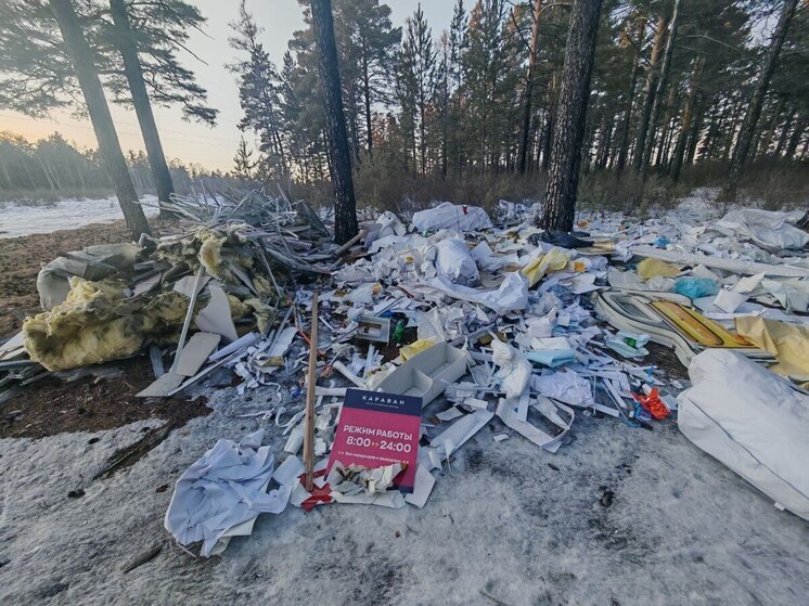 Житель Читы возмутился кучей мусора в черте города