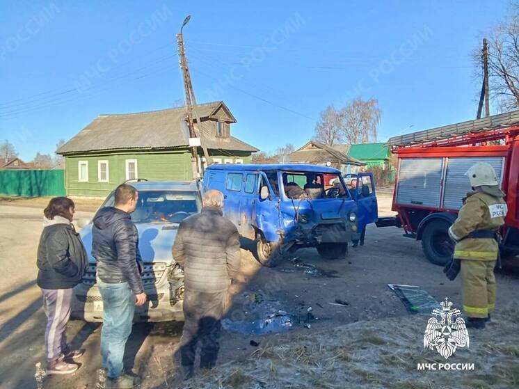 В Тверской области сотрудники МЧС достали человека из разбитого после ДТП автомобиля