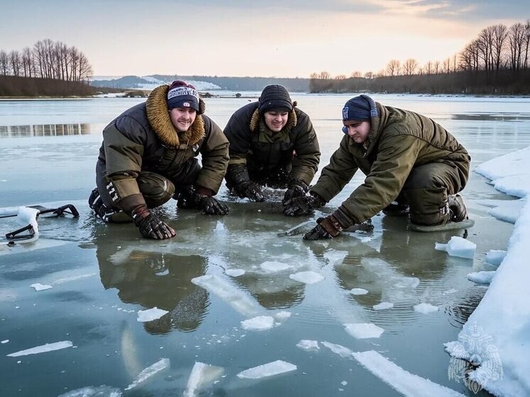 Трое рыбаков провалились под лед в Нижегородской области