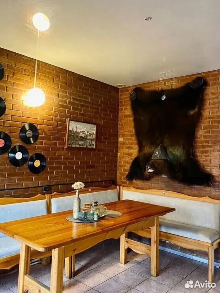 В Омске за 600 тысяч продают баню со шкурой медведя на стене