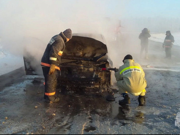 Произошел пожар автомобиля в Олекминском районе