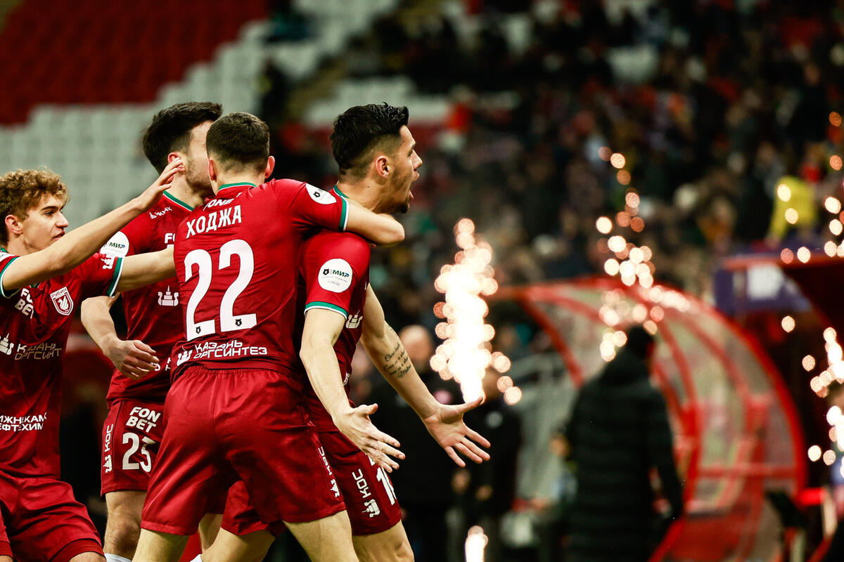 «Рубин» впервые за три года обыграл московский «Спартак» у себя дома.