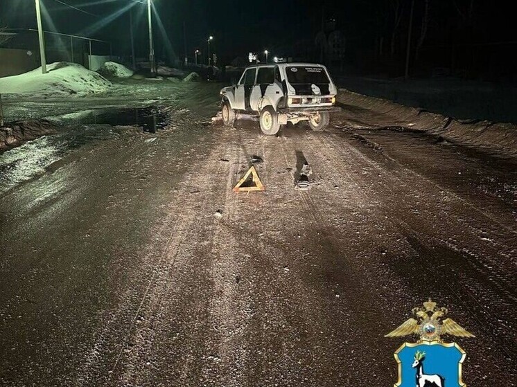 «Нива» насмерть сбила 44-летнего пешехода в Самарской области вечером 9 марта