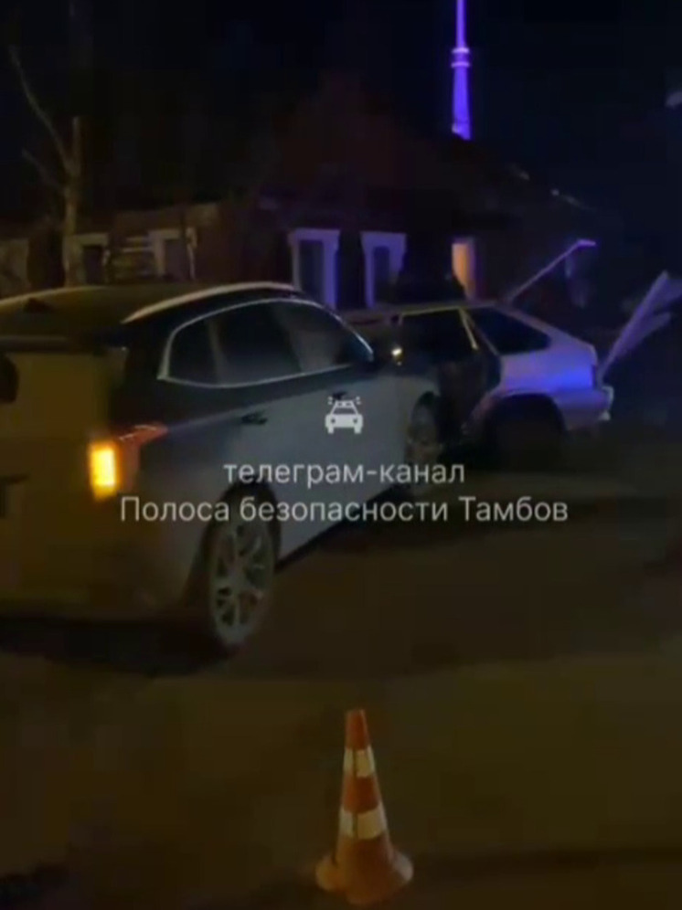 Девушка попала в больницу в результате аварии на севере Тамбова